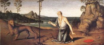 Giovanni di Pietro called lo Spagna Jerome in the Desert (mk05) oil painting image
